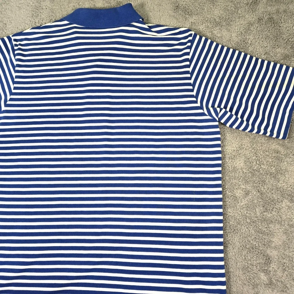 Polo Ralph Lauren Striped Short-Sleeve Polo Shirt Blue/ White Men’s XL